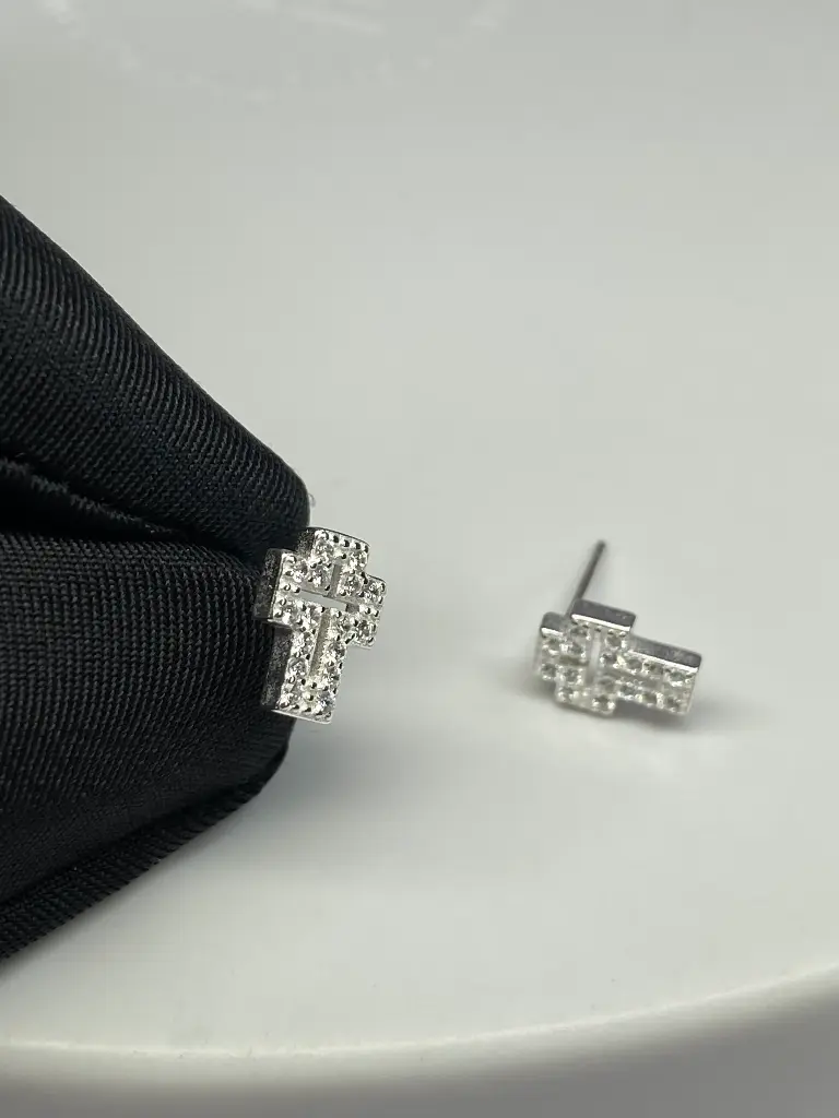Cross Stud Earrings