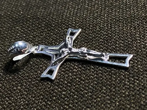 Silver Crucible Cross Pendant