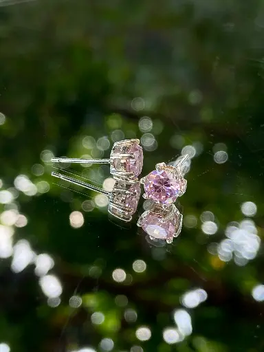 Classic Kunzite Stud Earrings