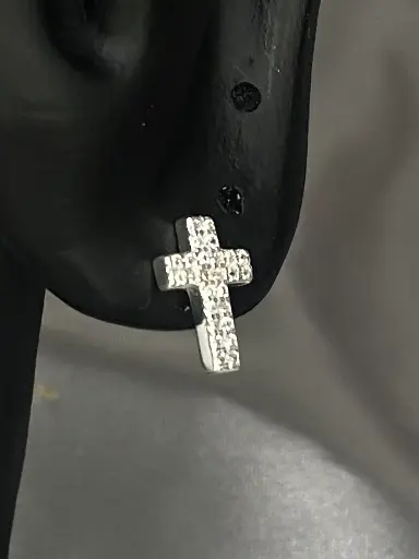 Radiant Cross Stud Earrings