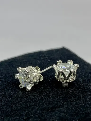 Royal Crown Stud Earrings
